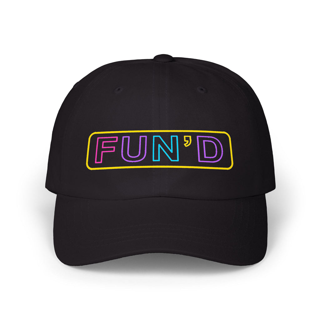 FUN'D — Black Logo Dad Cap